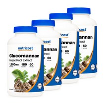 글루코만난 180캡슐 4병, 단품, 단품