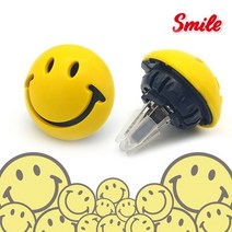 차량용 송풍구 스마일 미소 방향제 구방 자동차 인테리어, 라일락