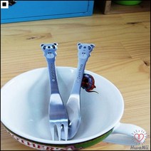 탕비실 다과상차림 과일포크 야외캠프 행복판다티포크 과일티포크, 티포크