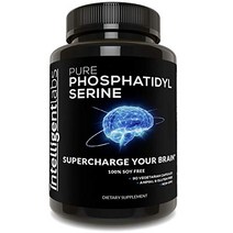 Phosphatidylserine 100mg 100% Soy Free Best Pure Phosphatidylserine Intelligent Labs null, 1, 90정, 기타