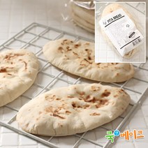 인도에서 화덕으로 구운 통밀 피타브레드 6개입 무료 냉장포장, 420g, 2개