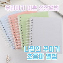 초음파앨범 부착식 펄 들어간 꾸미기 태교다이어리 태아초음파 신생아앨범 (25장 50페이지), r스카이