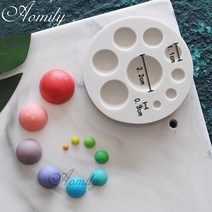 모양틀 입체 두꺼운 월병 aomily sugarcraft circle 실리콘 몰드 퐁당 몰드 케이크 도구 초콜릿 몰드 diy 베이킹 캔디 메이커 무스 몰드 가정용 베이킹, 없음