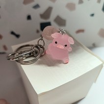 로즈쿼츠 미니 핑크 돼지 키고리