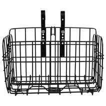 MTB자전거캐리어가방 후면랙 자전거트렁크 접이식 자전거 자전거 바구니 전면 후면 금속, 검은색