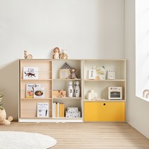 리바트 꼼므 키즈 1200 슬라이딩+800 책장, 그레이(수납박스 별도)