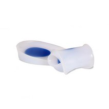 2cm 굽 실리콘 젤 발뒤꿈치깔창 신발뒤꿈치 반깔창 발교정깔창 뒷굽깔창 재활기구, 1개, 남성용