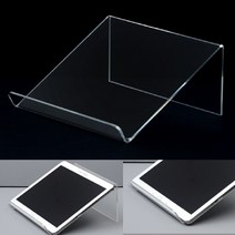 전자매장 노트북전시대 탭선반 모바일진열장 경사 투명 아크릴 국산 190x185x90mm, 상품, 1