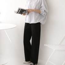 유민플러스 여성 슬랙스 와이드 팬츠