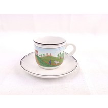 빌레로이 보흐 NAIF Bunny Countryside 디자인 Demi 컵 접시