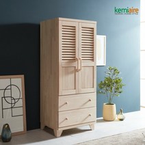 편백나무원목(무절) 갤러리 서랍옷장 KFR-213