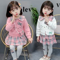 까꿍맘 가을신상/ 07.헬로냥이3종 가방포함발송되세요 여아 유아 아동 공주 상하복 상하세트 자매룩
