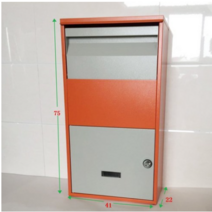 가정용 무인택배함 아파트 원룸 빌라 전원주택 택배보관함, 갈색75X41X22