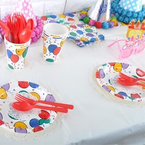 생일 파티 케이터링 1회용 종이접시 6P 칠순잔치 홈인테리어 회갑연 테이블보 셀프 소품, 클래식, 23cm