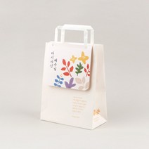 그레이스벨 부활절 친환경 쇼핑백 (5매) 4종 택1 부활메세지 자연분해 쇼핑백 달걀 포장, 아이보리1301