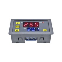 AC 110V 220V 12V 디지털 시간 지연 릴레이 듀얼 LED 디스플레이 사이클 타이머 제어 스위치 조정 가능한 타이밍 릴레이 시간 지연 스위치, DC 24V red blue