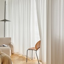 비침없는 두꺼운 사생활보호 더 도톰한 나비주름 쉬폰커튼