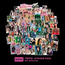 TWICE Kpop 스티커 사진 앨범 3-8cm 베트윈 1 & 2 스티커 용지 95 개/세트, SC-TWICE-95