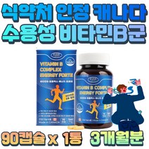 캐나다 비타민비군 콤플렉스 직장인 활력 에너지 40대 50대 60대 활성형 성분 영양제 B 1 2 6 9 두 뇌 육체 피로 남자 모발 개선 여자 호르몬 에너지 대사 세포 분열