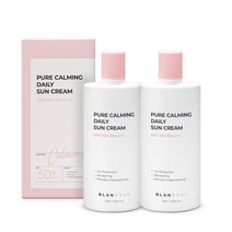 블랑루스 퓨어 카밍 데일리 SPF50+ 선크림 - 무기자차 저자극 선크림 톤업 주름개선, 2개, 50ml