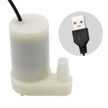 온수순환펌프 미니 DC 5V USB 저소음 브러시리스 모터 펌프 DIY 키트용 마이크로 수중 워터 120LH, 01 Vertical white