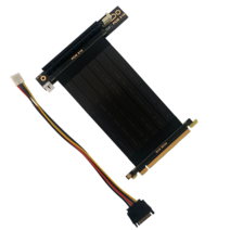 PCIE 3.0x16 90도 GPU 라이저 케이블 RTX 그래픽 카드 x99 서버 큰 6P 전원 공급 장치 Bitcoin 마이닝, 04 20cm, 02 270 Degree