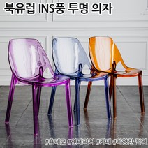 인테리어 홈데코 투명 의자 카페 1인용 화장대 체어 예쁜 1인 낮은 가구 6컬러, 옵션 05