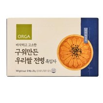 우리집 구워만든 우리쌀 전병 흑임자 144g (144g) 달달구리 건강한 아이간식 어른간식 추석 설날 명절 ORGA 홈캉스 식재료, 1개