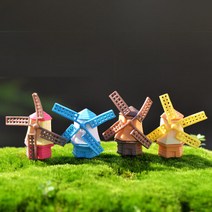 미니어쳐 네덜란드풍차(랜덤)-2개/테라리움 젤캔들