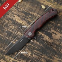 세라믹칼 정육칼 일본 독일 명품칼 중식칼 장미칼석화 된 물고기 4 접는 나이프 K110 철강 탄소 섬유 핸들, 04 PF949R