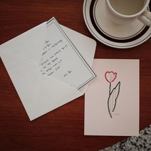 [펠트친구]페이퍼자수 카드만들기-루돌프/ 십자수 카드 만들기 DIY 감사 입체 편지 엽서