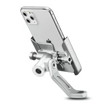 베넬리 502c 최신 오토바이 핸들 바 휴대 전화 홀더 gps 스탠드 브래킷 benelli 502c tnt 125 300 600 trk 502 502x leoncino 호환, 거울형 은색
