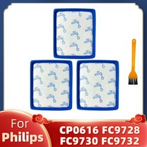 호환 청소기필터 Philips PowerPro Expert CP0616 FC9728 FC9730 용 세척 가능한 입구 필터 및 배기, 07 Set F