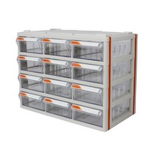 대림 투명 칸칸 정리함, 혼합 색상, 12칸