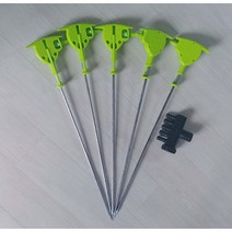침봉기5개+5구분배기1개 손침봉기 수동침봉기 스프링침봉기 버섯배지 표고버섯, 34cm