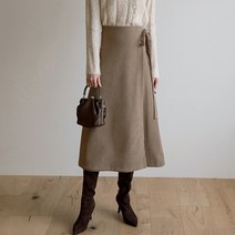 나인 (SK-4207)소프트 A라인 랩 스커트