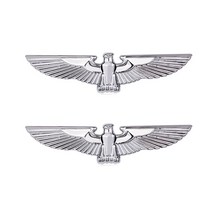 자동차 디자인 독수리 포인트 엠블럼2개1세트, 실버