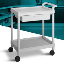 웨곤 식당 병원용 이동 다용도 선반카 2단 카트-201C, CART-201C