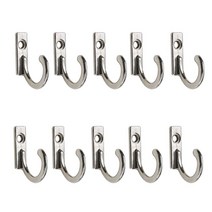 10 PCS 모자 행거 빈티지 타월 코트 싱글 홀 벽 후크 입구 작은 후크, 22*18mm, 은