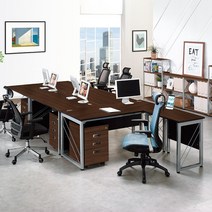 IF사리즈 월넛 직원용책상/ IWD-0012/ W1200 W1400 W1600 W1800/ 목제앞가림판/ 중역용/ 사장실/ 임원실/ 대표실/ 팀장실/ 사무실/ 사무가구, W1400[IWD-0014]