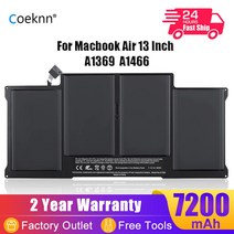Coeknn A1405 A1406 A1375 A1965 Apple MacBook Air 13 11 A1396 A1466 A1370 A1465 A1932 A2179 노트북 배터리, [1] A1370 Mid 2011