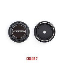 휠캡 4개/몫 68MM 자동차 휠 센터 허브 모자 VOSSEN 정밀 시리즈 엠 블 럼 로고 크롬/블랙 스타일링 액세서, 07 COLOR 7