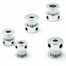 드라이브 모터 풀리 2GT-20T(잇수)-6mm(벨트두께)-5Bore(내경) low backlash, 1개