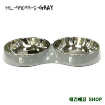 2칸식기 강아지밥그릇 고양이물그릇 고양이식사시간 고양이수분충전 캣밥그릇, 1개