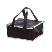 배달가방 보냉 오토바이 62리터 피자 탑박스 44*44*24cm 방수 절연 가방 접이식 피크닉 팩 음식 음료 상자, 01 Black 44x44x24cm