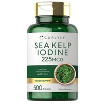 [칼라일] 씨 켈프 아이오딘 요오드 500정 Carlyle Sea Kelp Iodine, 1개, 500개