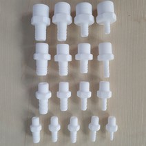 PTFE 테프론 호스 니플 [튜브 연결관 테플론 teflon nipple 커넥터 피팅], PHN-12012, 1개