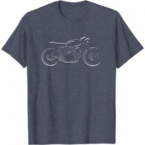 Cool Design Motorcycle T-Shirt, Men, Asphalt_X-Large