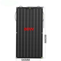 태양열 충전기 태양광 휴대용 캠핑 태양 전지 패널 ETFE 필름 20W 40W 50W 80W 100W 광전지 열 안정 18V 12V 모노 솔라, 80W Solar Panel