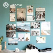 WEHAVE 인테리어 그림엽서 포토 사진 도시 일러스트 캘리그라피 영화 고흐 마티스 모네 피카소 명화 소품 세트, 감성엽서 세트 C, 1세트